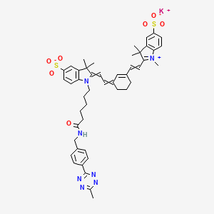 molecular formula C47H52KN7O7S2 B11932523 Sulfo-Cyanine7 tetrazine 