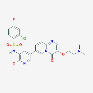 molecular formula C24H23ClFN5O5S B11932556 Gilmelisib CAS No. 1845777-61-8