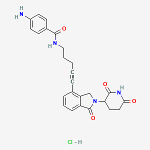 Lenalidomide-propargyl-C2-amido-Ph-NH2 hydrochloride