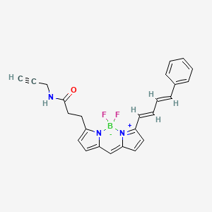 3-[2,2-difluoro-12-[(1E,3E)-4-phenylbuta-1,3-dienyl]-3-aza-1-azonia-2-boranuidatricyclo[7.3.0.03,7]dodeca-1(12),4,6,8,10-pentaen-4-yl]-N-prop-2-ynylpropanamide