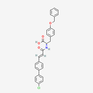 (S,E)-3-(4-(benzyloxy)phenyl)-2-(3-(4'-chloro-[1,1'-biphenyl]-4-yl)acrylamido)propanoic acid