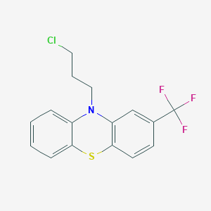 molecular formula C16H13ClF3NS B119329 10-(3-氯丙基)-2-(三氟甲基)-10H-吩噻嗪 CAS No. 1675-46-3