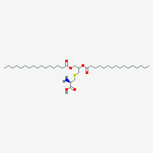 molecular formula C38H73NO6S B1193295 2,3-dipalmitoyl-S-glycerylcysteine 