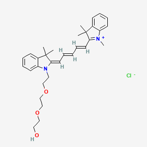 N-methyl-N'-(hydroxy-PEG2)-Cy5