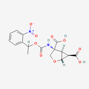 (1R,4R,5R,6R)-4-[1-(2-nitrophenyl)ethoxycarbonylamino]-2-oxabicyclo[3.1.0]hexane-4,6-dicarboxylic acid