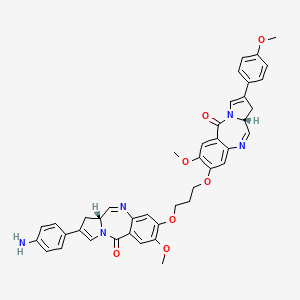 (6aR)-3-[3-[[(6aR)-2-methoxy-8-(4-methoxyphenyl)-11-oxo-6a,7-dihydropyrrolo[2,1-c][1,4]benzodiazepin-3-yl]oxy]propoxy]-8-(4-aminophenyl)-2-methoxy-6a,7-dihydropyrrolo[2,1-c][1,4]benzodiazepin-11-one