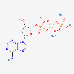 Disodium;[[[5-(6-aminopurin-9-yl)-3-hydroxyoxolan-2-yl]oxy-methoxyphosphoryl]oxy-oxidophosphoryl] hydrogen phosphate