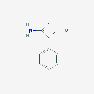 molecular formula C10H9NO B119336 3-Amino-2-phenylcyclobut-2-en-1-one CAS No. 157464-27-2