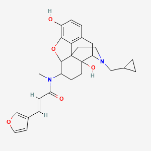 (E)-N-[3-(cyclopropylmethyl)-4a,9-dihydroxy-1,2,4,5,6,7,7a,13-octahydro-4,12-methanobenzofuro[3,2-e]isoquinolin-7-yl]-3-(furan-3-yl)-N-methylprop-2-enamide