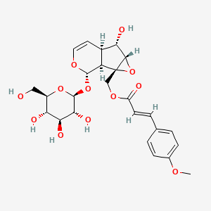 molecular formula C25H30O12 B11933656 10-O-trans-p-Methoxycinnamoylcatalpol 