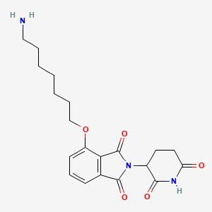 molecular formula C20H25N3O5 B11933868 Thalidomide-O-C7-NH2 