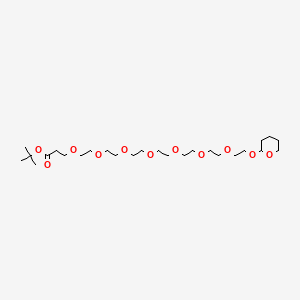 molecular formula C26H50O11 B11933884 THP-PEG8-Boc 