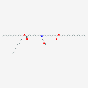 molecular formula C42H83NO5 B11933955 undecyl 6-[(6-heptadecan-9-yloxy-6-oxohexyl)-(2-hydroxyethyl)amino]hexanoate 