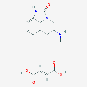 molecular formula C15H17N3O5 B11934004 (E)-but-2-enedioic acid;10-(methylamino)-1,3-diazatricyclo[6.3.1.04,12]dodeca-4,6,8(12)-trien-2-one 