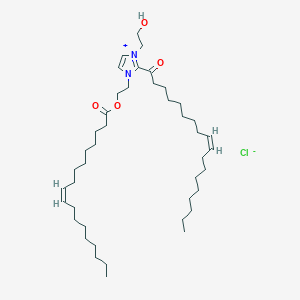 1-(2-Hydroxyethyl)-2-[(9Z)-1-oxo-9-octadecen-1-yl]-3-[2-[[(9Z)-1-oxo-9-octadecen-1-yl]oxy]ethyl]-1H-Imidazolium, chloride