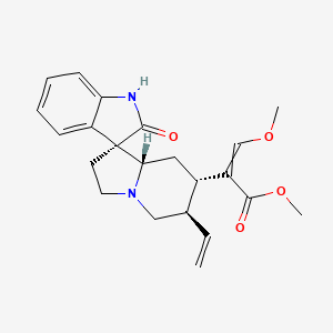 methyl 2-[(3R,6'R,7'S,8'aS)-6'-ethenyl-2-oxospiro[1H-indole-3,1'-3,5,6,7,8,8a-hexahydro-2H-indolizine]-7'-yl]-3-methoxyprop-2-enoate