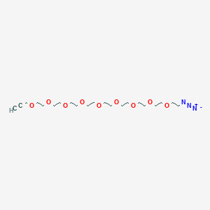 molecular formula C21H39N3O9 B1193443 炔丙基-PEG9-叠氮化物 