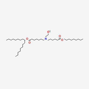 heptadecan-9-yl 7-[2-hydroxyethyl-(6-nonoxy-6-oxohexyl)amino]heptanoate