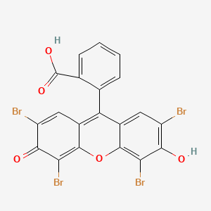 molecular formula C20H8Br4O5 B1193453 2-(2,4,5,7-四溴-6-羟基-3-氧代-3H-氧杂蒽-9-基)苯甲酸 CAS No. 152-75-0
