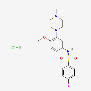 molecular formula C18H23ClIN3O3S B1193474 SB 258585盐酸盐 CAS No. 209480-63-7