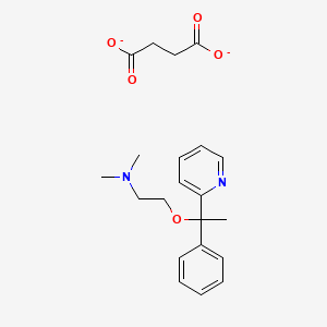 butanedioate;N,N-dimethyl-2-(1-phenyl-1-pyridin-2-ylethoxy)ethanamine