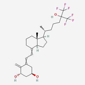 (1R,3S)-5-[2-[(1R,3aS,7aR)-7a-methyl-1-[(2R)-7,7,7-trifluoro-6-hydroxy-6-(trifluoromethyl)heptan-2-yl]-2,3,3a,5,6,7-hexahydro-1H-inden-4-ylidene]ethylidene]-4-methylidenecyclohexane-1,3-diol