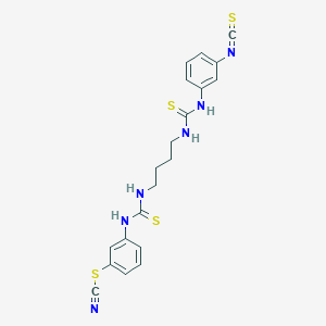 [3-[4-[(3-Isothiocyanatophenyl)carbamothioylamino]butylcarbamothioylamino]phenyl] thiocyanate