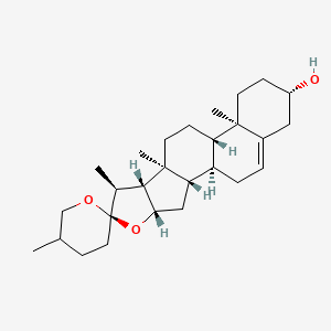 (1S,2S,4S,6R,7S,8R,9S,12S,13R,16S)-5',7,9,13-tetramethylspiro[5-oxapentacyclo[10.8.0.02,9.04,8.013,18]icos-18-ene-6,2'-oxane]-16-ol