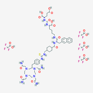 molecular formula C65H86F12N14O21S B1193556 Psma617-tcmc tfa 