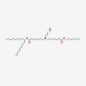 heptyl 7-[(7-heptadecan-9-yloxy-7-oxoheptyl)-(3-hydroxypropyl)amino]heptanoate