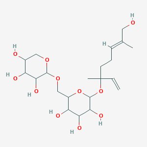 molecular formula C21H36O11 B119356 新汉考苷 B CAS No. 146763-56-6