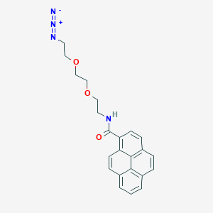 molecular formula C23H22N4O3 B1193582 芘-PEG2-叠氮化物 