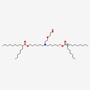 6-[6-(2-hexyldecanoyloxy)hexyl-[2-(2-hydroxyethoxy)ethyl]amino]hexyl 2-hexyldecanoate