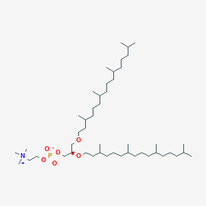 [(2R)-2,3-bis(3,7,11,15-tetramethylhexadecoxy)propyl] 2-(trimethylazaniumyl)ethyl phosphate