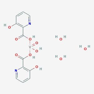 Hydroxy(3-hydroxypyridine-2-carbonyloxy)oxovanadio 3-hydroxypyridine-2-carboxylate trihydrate