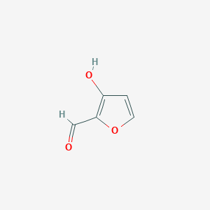 molecular formula C5H4O3 B11936205 3-Hydroxyfuran-2-carbaldehyde 