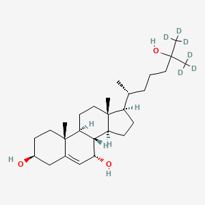 molecular formula C27H46O3 B11936249 7|A,25-dihydroxycholesterol-d6 