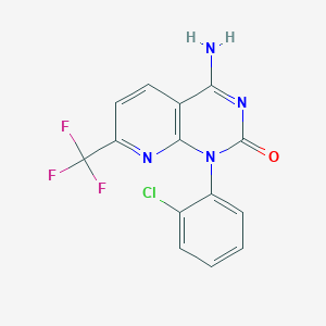 molecular formula C14H8ClF3N4O B11936369 Mat2A-IN-9 