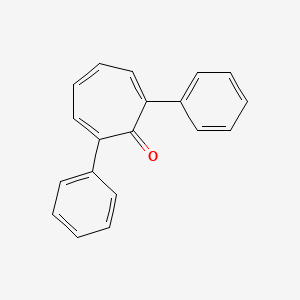 molecular formula C19H14O B11936443 2,7-Diphenylcyclohepta-2,4,6-trien-1-one CAS No. 1154-38-7