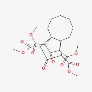 molecular formula C22H28O10 B11936447 1,3,10,12-Tetramethyl octahydro-2,11-dioxo-3a,9a-propano-1H-cyclopentacyclooctene-1,3,10,12-tetracarboxylate CAS No. 58602-54-3