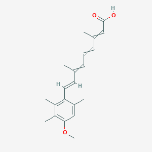 molecular formula C21H26O3 B11936451 (8E)-9-(4-methoxy-2,3,6-trimethylphenyl)-3,7-dimethylnona-2,4,6,8-tetraenoic acid 