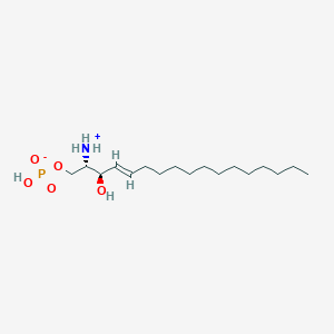 (2S,3R,4E)-2-Azaniumyl-3-hydroxyheptadec-4-en-1-yl hydrogen phosphate