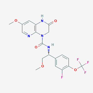 N-((1R)-1-(3-fluoro-4-(trifluoromethoxy)phenyl)-2-methoxyethyl)-7-methoxy-2-oxo-2,3-dihydropyrido[2,3-b]pyrazine-4(1H)-carboxamide