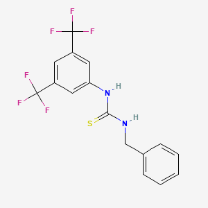 {[3,5-Bis(trifluoromethyl)phenyl]amino}[benzylamino]methane-1-thione