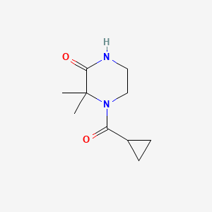 4-(Cyclopropanecarbonyl)-3,3-dimethylpiperazin-2-one