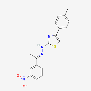 (1E)-1-(3-nitrophenyl)ethanone [4-(4-methylphenyl)-1,3-thiazol-2-yl]hydrazone