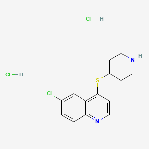 6-Chloro-4-(4-piperidinylthio)quinoline dihydrochloride