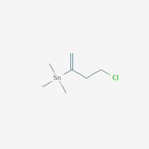 molecular formula C7H15ClSn B11936579 Stannane, (3-chloro-1-methylenepropyl)trimethyl- CAS No. 85370-32-7