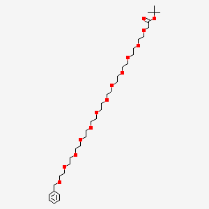 molecular formula C35H62O14 B11936586 Benzyl-PEG11-Boc 