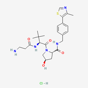 molecular formula C25H36ClN5O4S B11936626 (S,R,S)-Ahpc-C2-NH2 dihydrochloride 